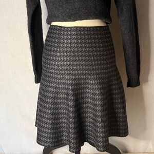Max Studio Black and Gray A-Line Skirt